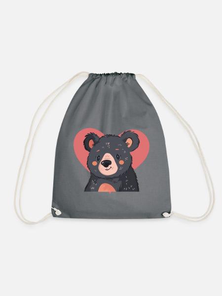 Baer Grizzly - Turnbeutel - Grau
