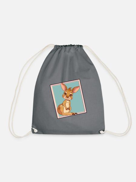 Kangaroo Sydney Aussie - Turnbeutel - Grau