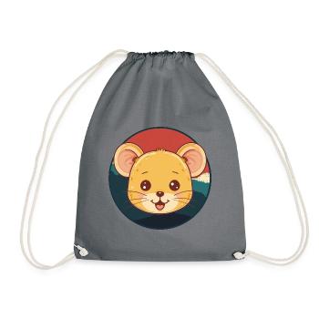 Mouse Mouse Rodent - Drawstring Bag - grey - Front
