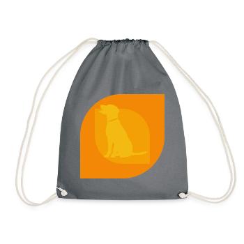Dog Training Dog Educator Agility - Drawstring Bag - grey - Front
