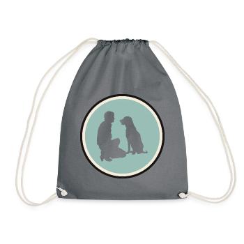 Dog Training Dog Trainer Dog Educator - Drawstring Bag - grey - Front