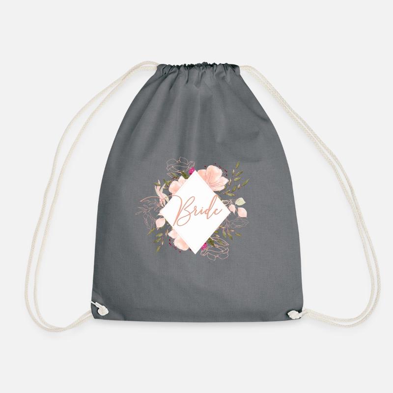Junggesellinnenabschied Raute Team Bride 1 - Turnbeutel - Grau