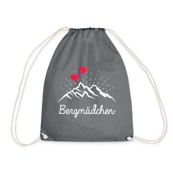 Bergmädchen - Turnbeutel - Grau - Vorne