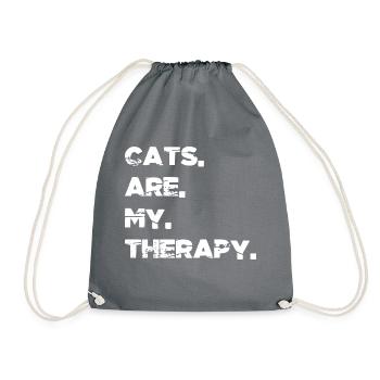 birthday present idea persian cat persian present - Drawstring Bag - grey - Front