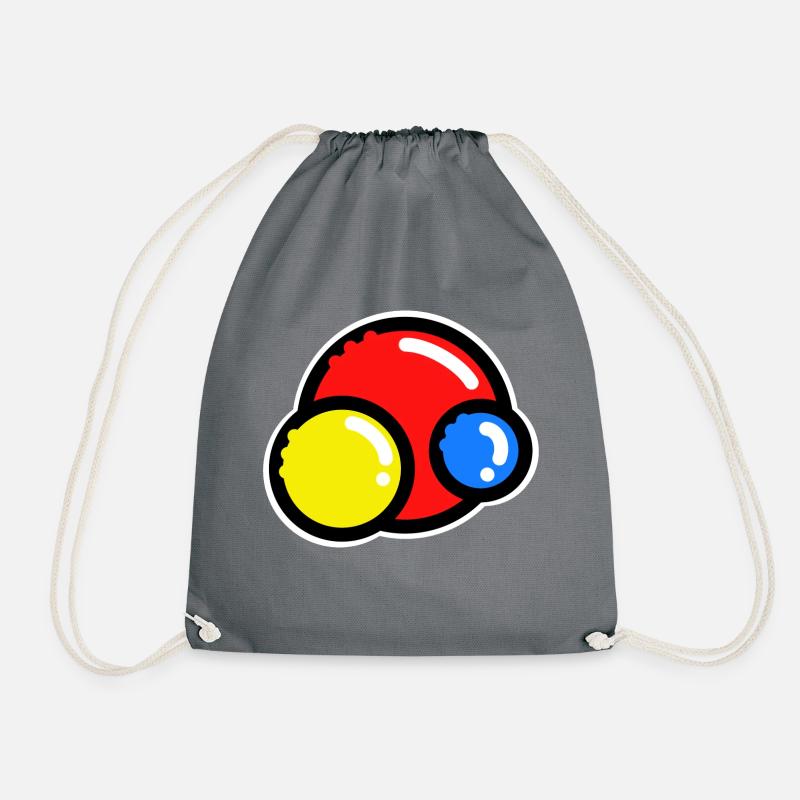 Colorful balls | - Drawstring Bag - grey