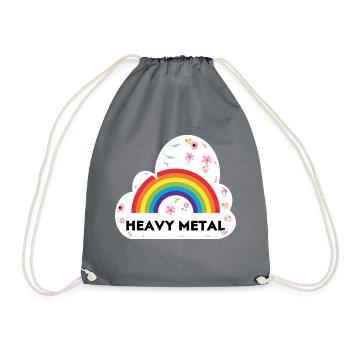 Heavy Metal - Turnbeutel - Grau - Vorne