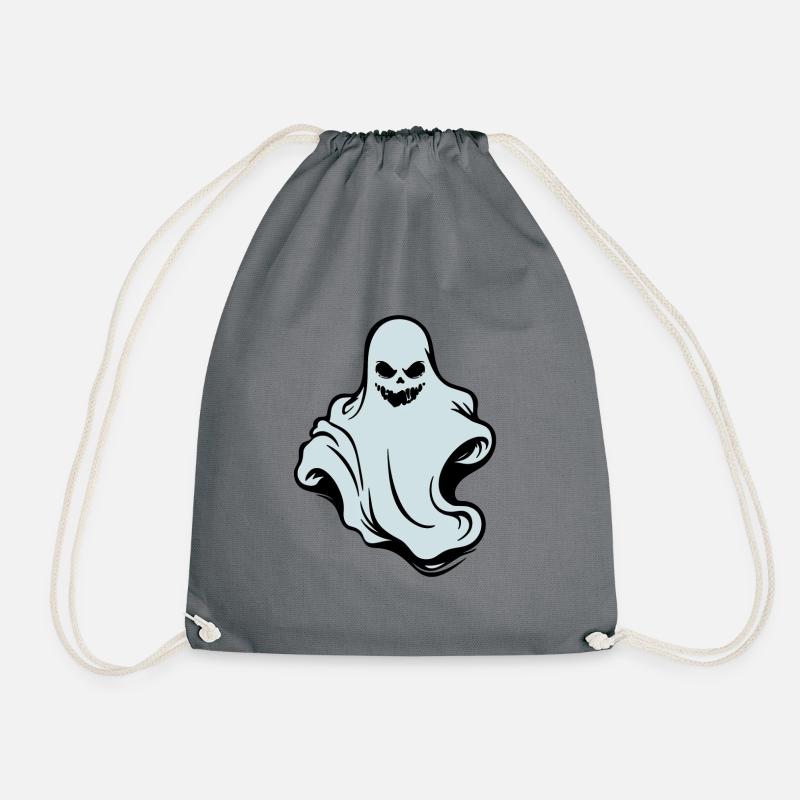 Der Geist - the ghost - Drawstring Bag - grey