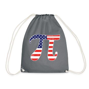 Patriotic Pi - Les mathématiques rencontrent la journée de la fierté des États-Unis - Sac de sport léger - gris - Devant