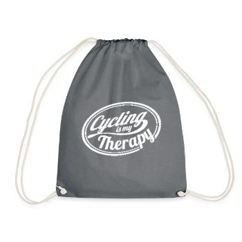 Le cyclisme est ma thérapie - Bicycle Mountain Bike - Sac de sport léger - gris - Devant