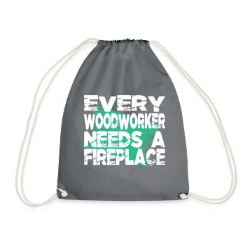 charpentier fille tshirts cadeau d’anniversaire hearbeat - Sac de sport léger - gris - Devant