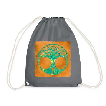 lebensbaum e 71 y - Drawstring Bag - grey - Front