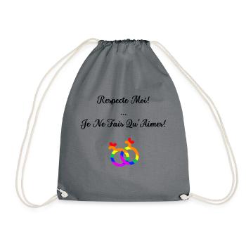 Je ne fais qu'aimer - Sac de sport léger - gris - Devant