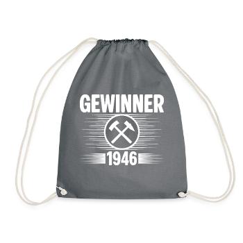 Erzgebirge Gewinner - Turnbeutel - Grau - Vorne