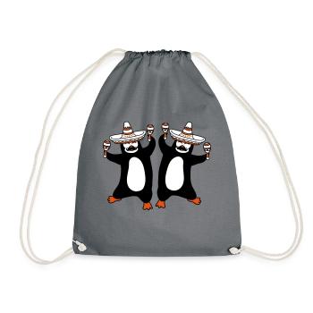 équipe couple 2 amis mexique chapeau sombrero mexicain - Sac de sport léger - gris - Devant