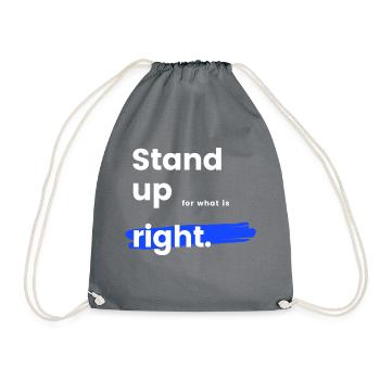 Stand up - Turnbeutel - Grau - Vorne