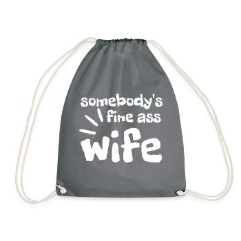 somebody s fine ass wife - Sac de sport léger - gris - Devant