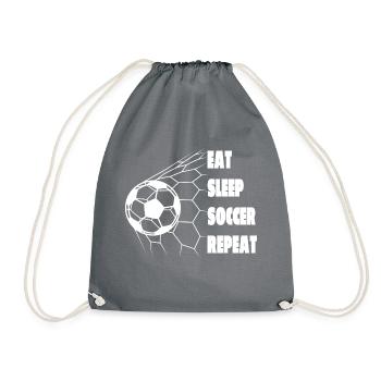 Joueur de football Équipe de football Conception de football - Sac de sport léger - gris - Devant
