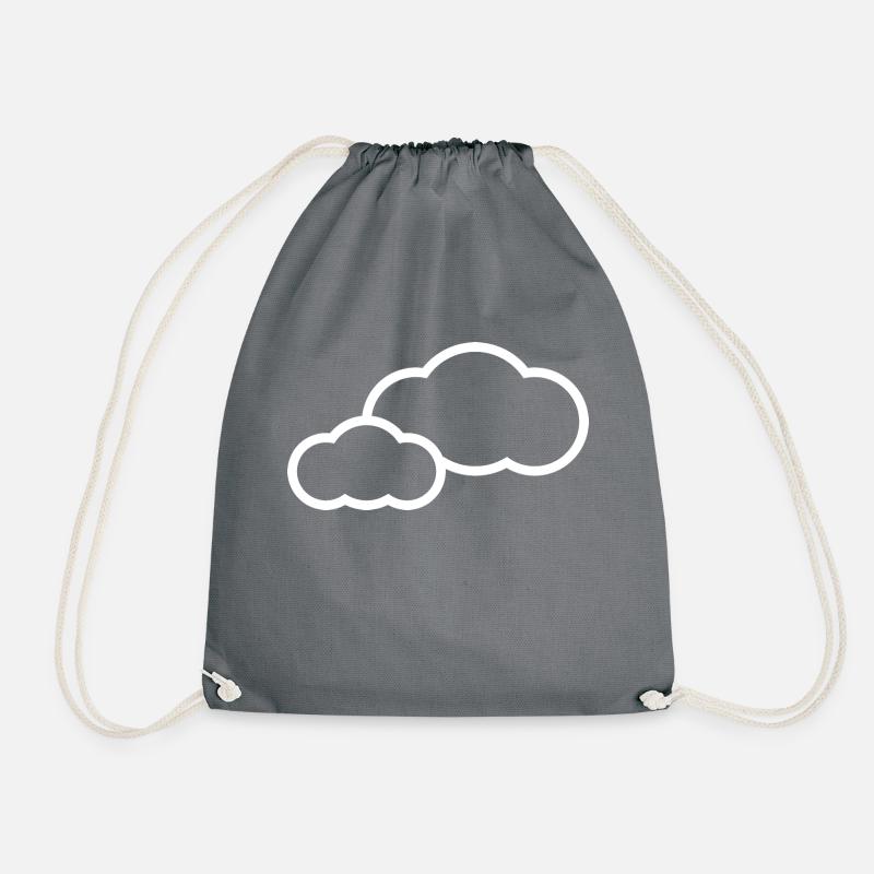 Cloud - Drawstring Bag - grey