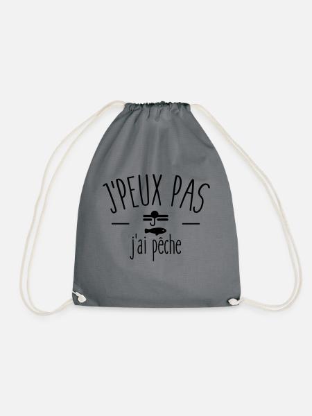 Je peux pas j ai pêche - Sac de sport léger - gris
