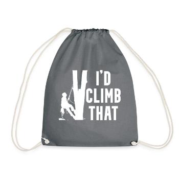 Grimpeur Arboriculteur Bûcheron Arboriculteur - Sac de sport léger - gris - Devant
