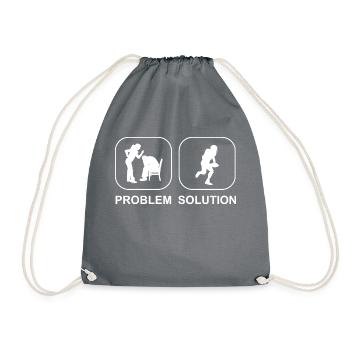 Footballfan American Footballtrainer Football - Turnbeutel - Grau - Vorne