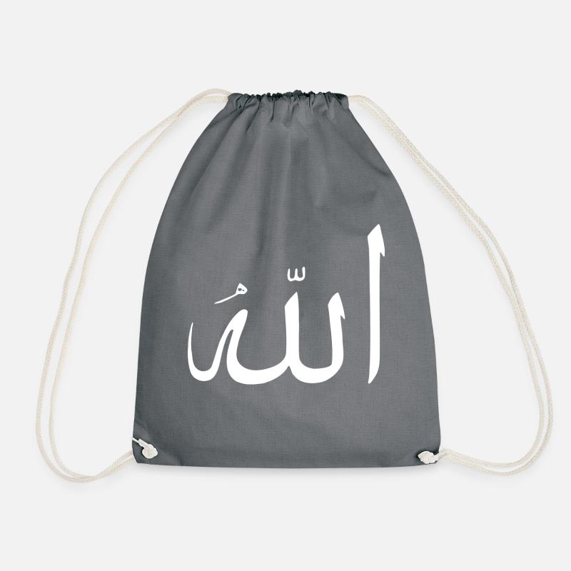 Allah/Gott - Turnbeutel - Grau