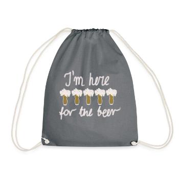 citation drôle de bière - Sac de sport léger - gris - Devant