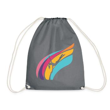 Gymnastics Training Gymnastics Trainers - Drawstring Bag - grey - Front