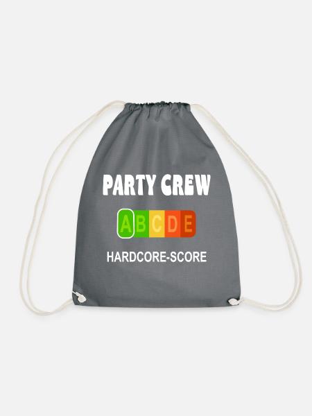 Party Crew - Turnbeutel - Grau