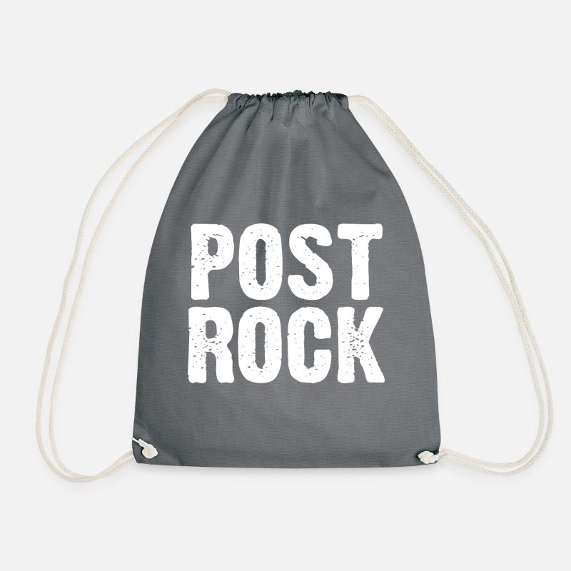 Post rock logo design - Drawstring Bag - grey