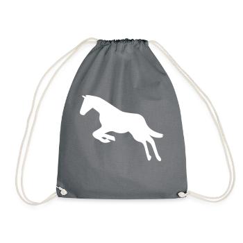 horse - Turnbeutel - Grau - Vorne