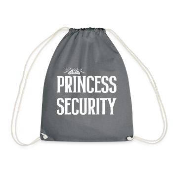 Princess security dad mom daughter adult costume - Sac de sport léger - gris - Devant