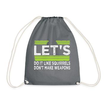 Flower Power Pride Hippie Child Funny Citation Fun - Sac de sport léger - gris - Devant