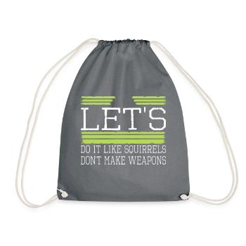Counterculture Jokes Family Hippy Funny Sayings - Drawstring Bag - grey - Front