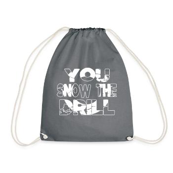 Dinosaure anniversaire cadeau Animal Bodybuilder - Sac de sport léger - gris - Devant