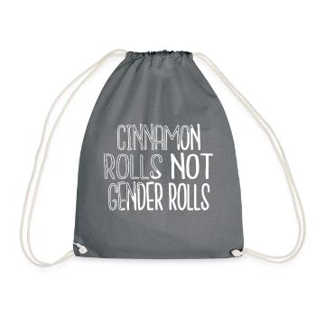Bader Ginsburg Typography Present Idea Equal Quote - Drawstring Bag - grey - Front