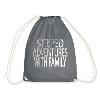 quote family family activities - Turnbeutel - Grau - Vorne