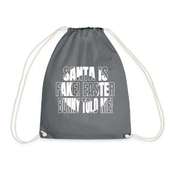 gift ideas joke funny sayings christmas spirit - Turnbeutel - Grau - Vorne