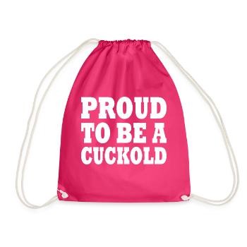 proud to be a cuckold - Turnbeutel - Fuchsia - Vorne