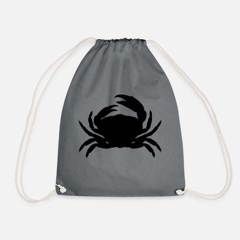 cancer - Drawstring Bag - grey