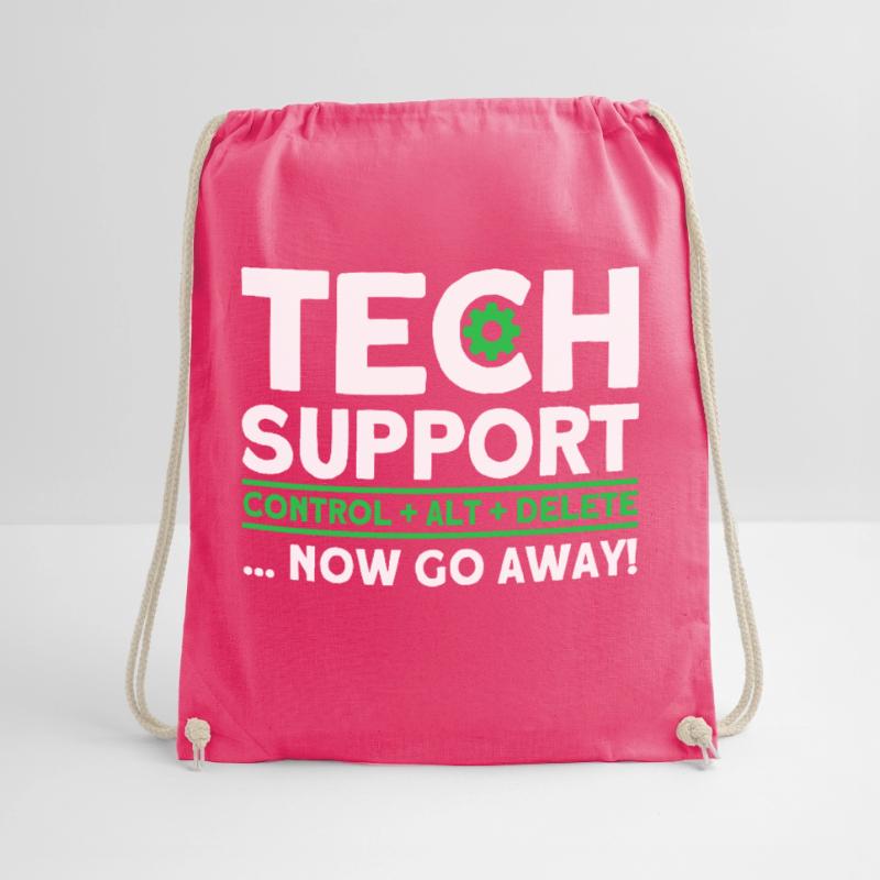 Tech Support Control Alt Delete Sysadmin Drawstring Bag
