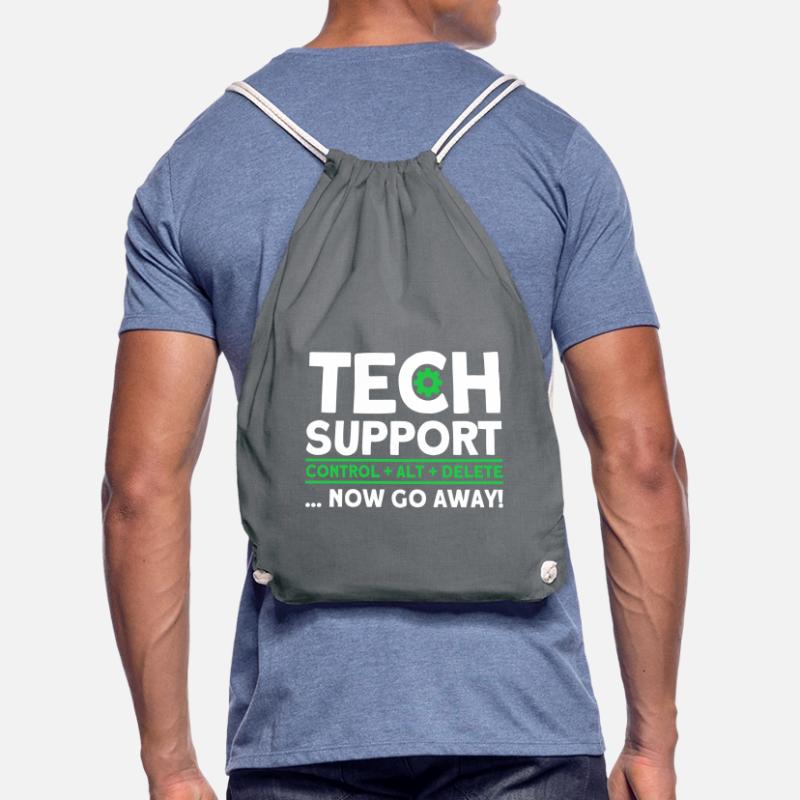 Tech Support Control Alt Delete Sysadmin Drawstring Bag