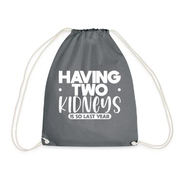 Avoir deux reins, c’est ainsi l’année dernière 4 - Sac de sport léger - gris - Devant