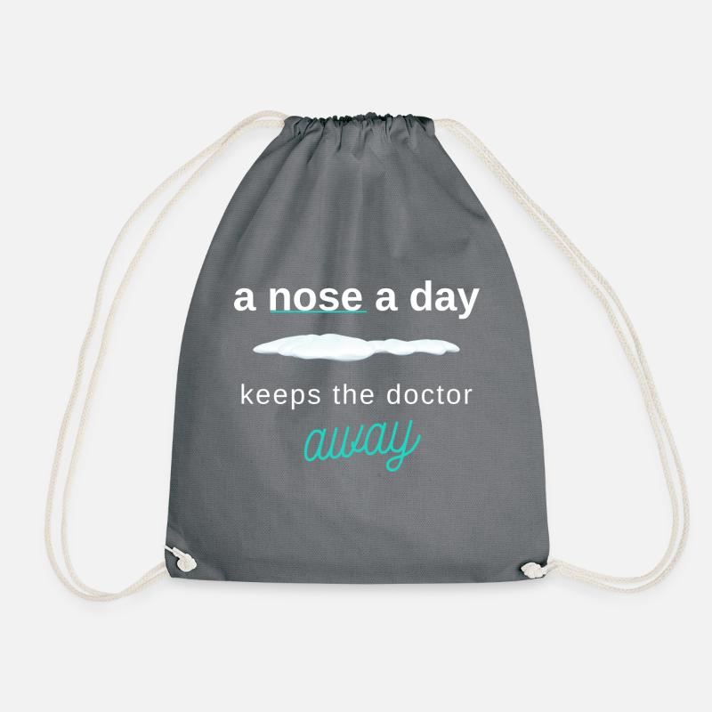a nose a day - Turnbeutel - Grau
