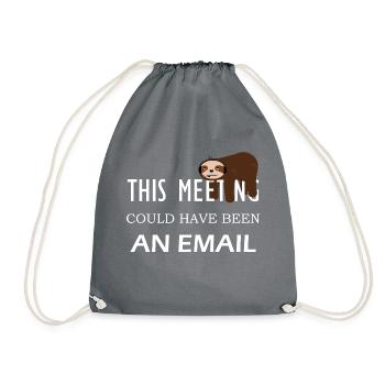 Sloth Comic Email Meeting - Sac de sport léger - gris - Devant