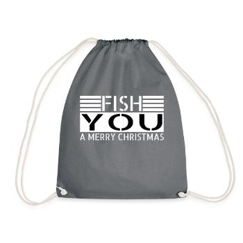 Happy Adorable Axie Couples Dino Bike Moon - Drawstring Bag - grey - Front