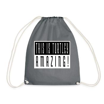 Cool Love Gift Dorsal Carapace Jokes Geek - Drawstring Bag - grey - Front