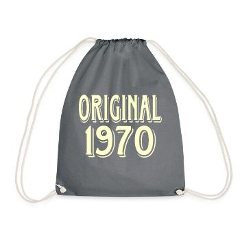original 1970 - Turnbeutel - Grau - Vorne
