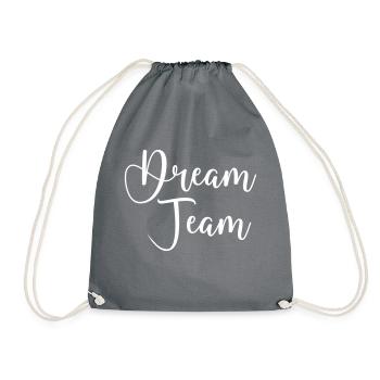 dream team - Turnbeutel - Grau - Vorne