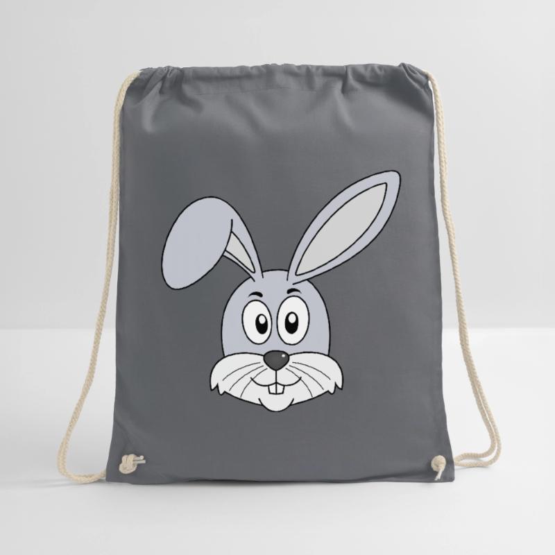Rabbit Easter Rabbit Teeth Rabbits Easter Drawstring Bag